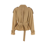 Trench donna  a doppiopetto corto