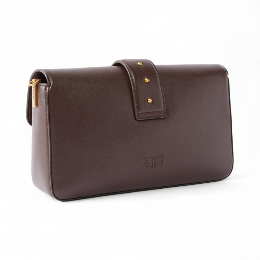 Borsa donna a mano media Love Bag One Slouchy in pelle con doppia tracolla