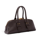Borsa donna a mano piccola Escape Bag Horizontal in pelle fiore