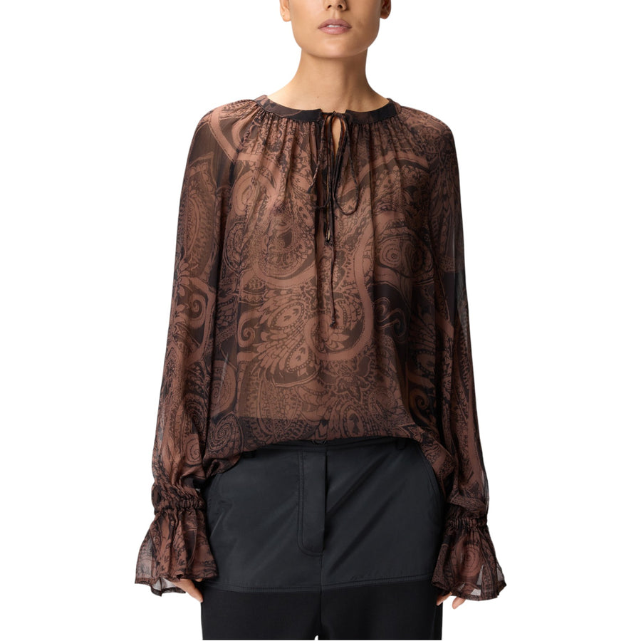 Blusa donna con stampa cachemire