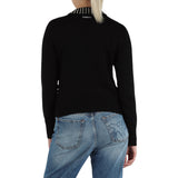 Maglia donna con colletto e strass