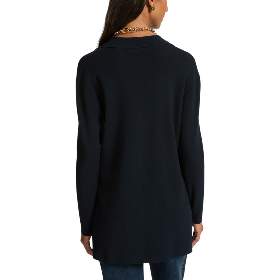 Cardigan donna lungo con colletto