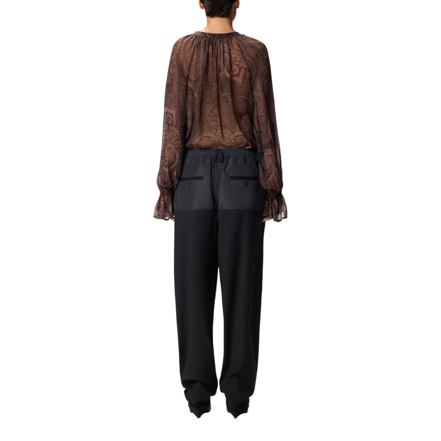 Blusa donna con stampa cachemire