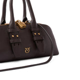 Borsa donna a mano piccola Escape Bag Horizontal in pelle fiore