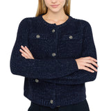 Cardigan donna in misto lana e alpaca
