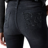 Jeans donna skinny con applicazioni