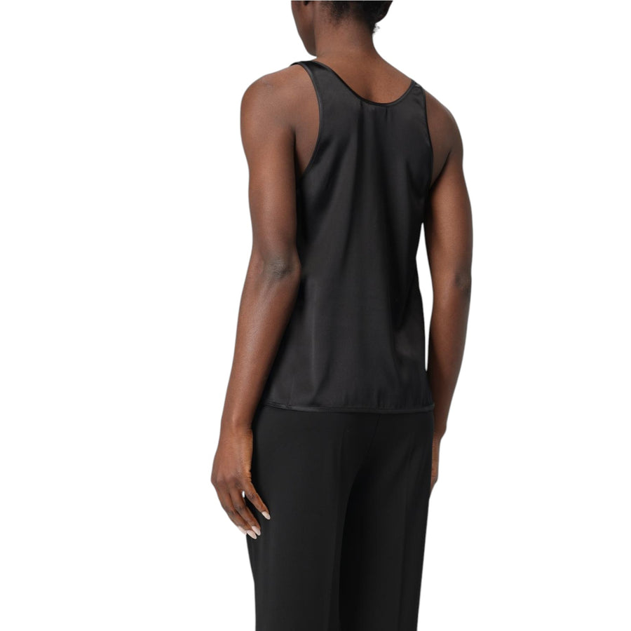 Canotta donna in satin di seta stretch