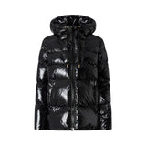 Piumino donna in crystal nylon con cappuccio