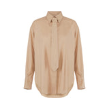 Camicia donna in cotone con cravatta