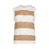 Top donna in maglia crochet