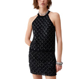 Top donna  con ricami gioiello