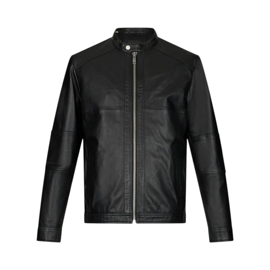 Giacca uomo biker in pelle