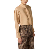 Camicia donna in cotone con cravatta