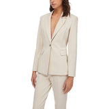 Blazer donna con spilla gioiello