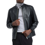 Giacca uomo biker in pelle