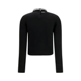 Maglia donna in misto lana con collo gioiello