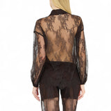 Camicia donna in pizzo