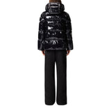 Piumino donna in crystal nylon con cappuccio