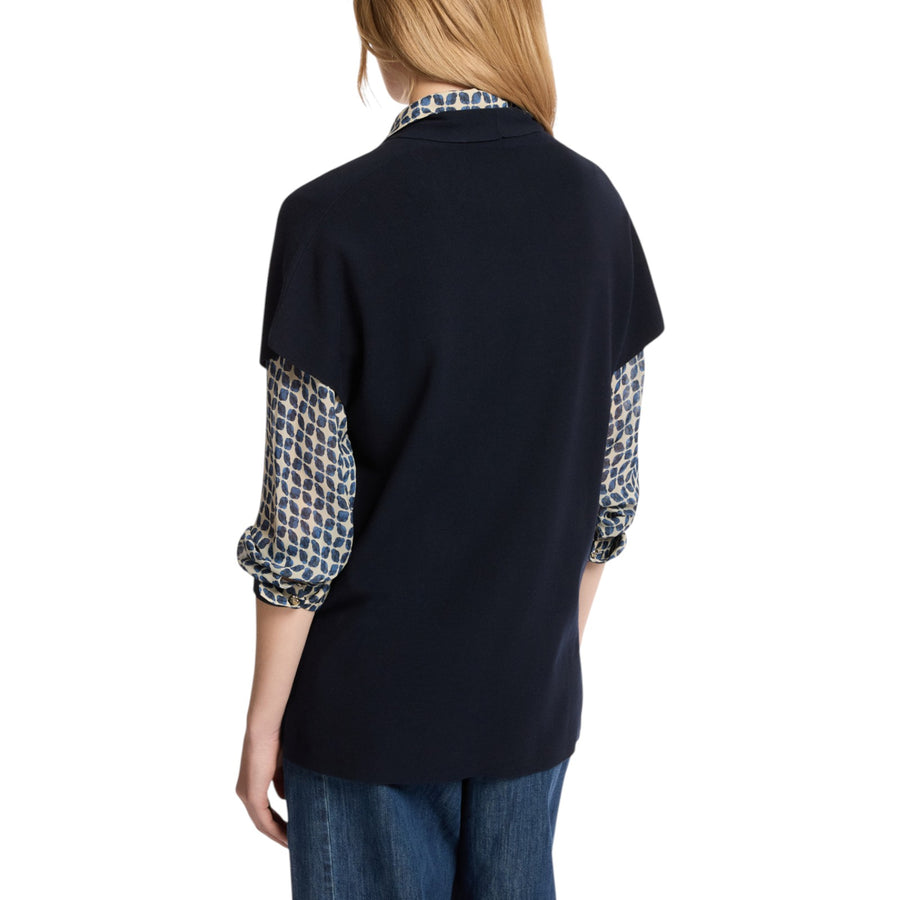 Gilet donna lungo con bottoni