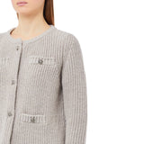 Cardigan donna in misto lana e alpaca
