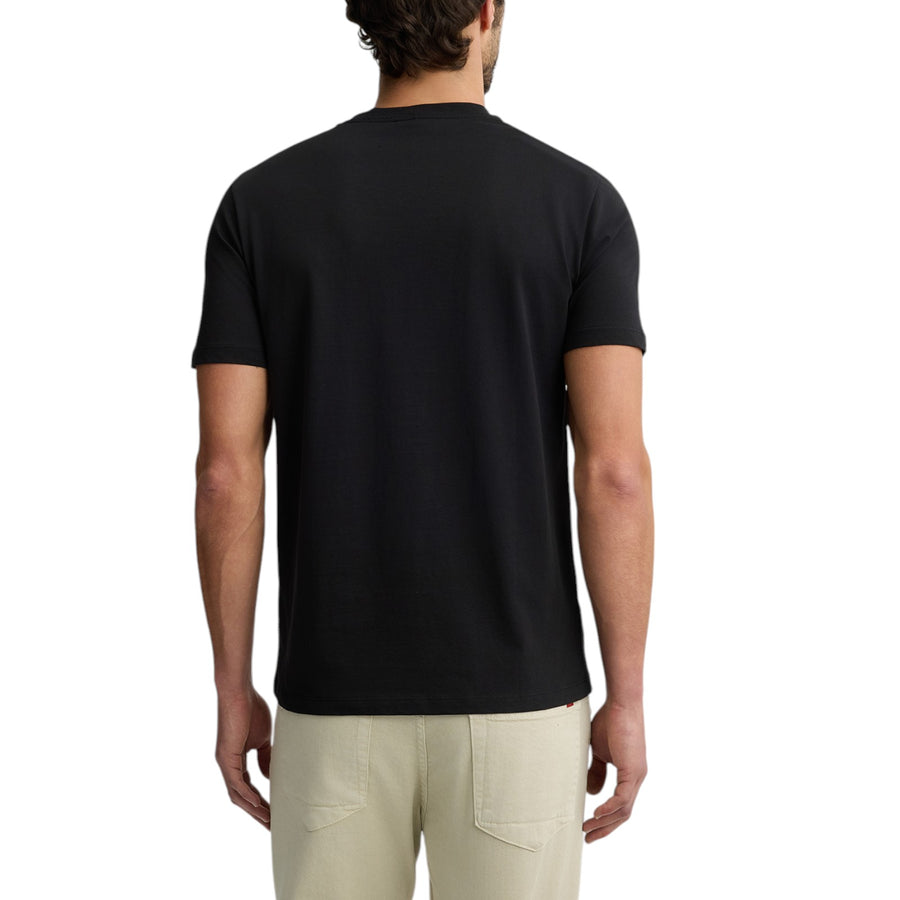 T-shirt uomo nera con logo