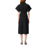 Abito donna chemisier midi con cintura