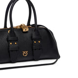 Borsa donna a mano piccola Escape Bag Horizontal in pelle fiore