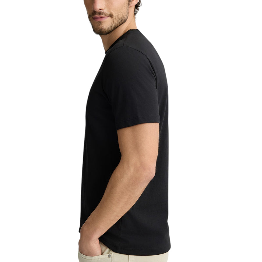 T-shirt uomo nera con logo