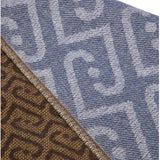 Stola donna monogram con frange