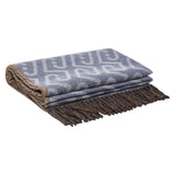 Stola donna monogram con frange