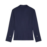 Blazer donna asimmetrica in gabardina