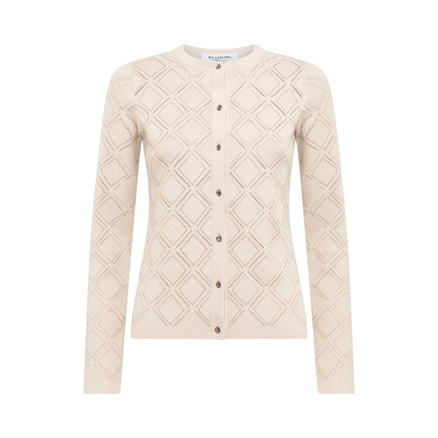 Cardigan donna e top con strass
