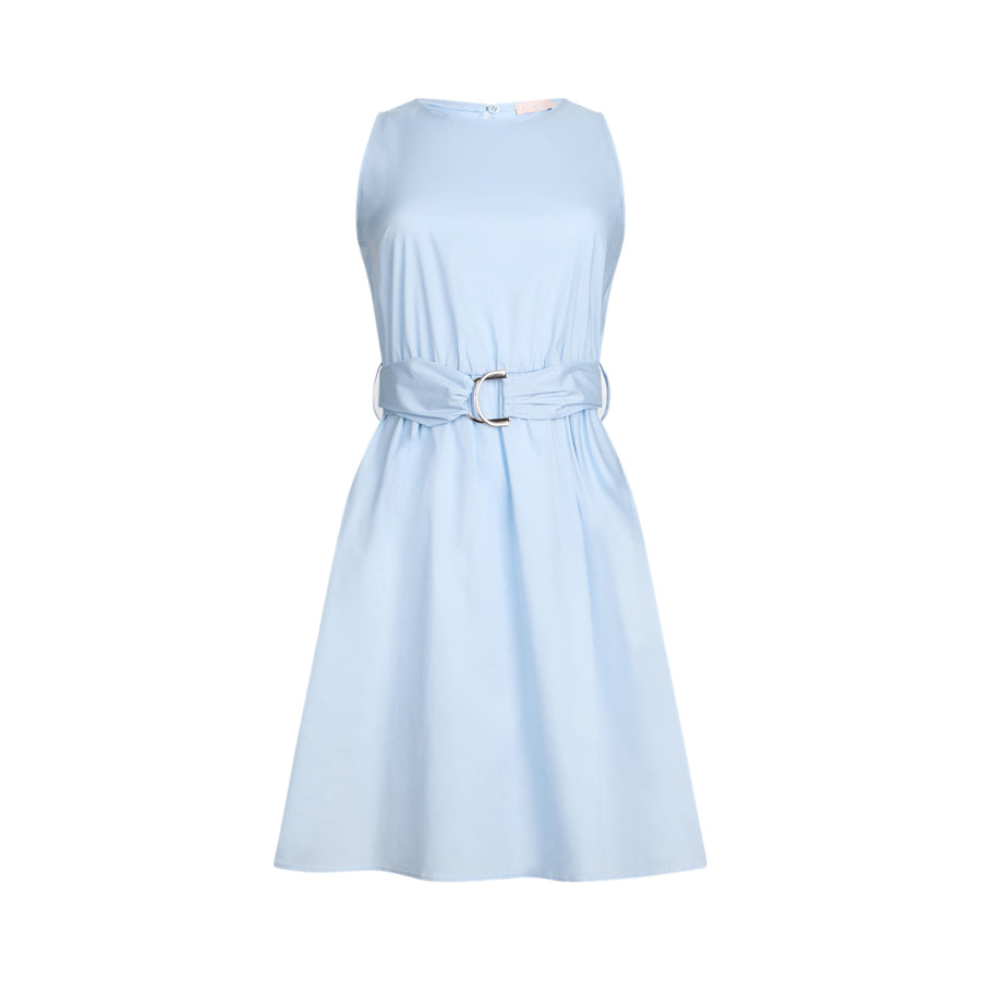 Vestito donna corto in popeline