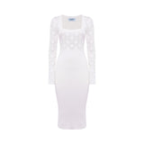 Abito donna in maglia a tubino con strass