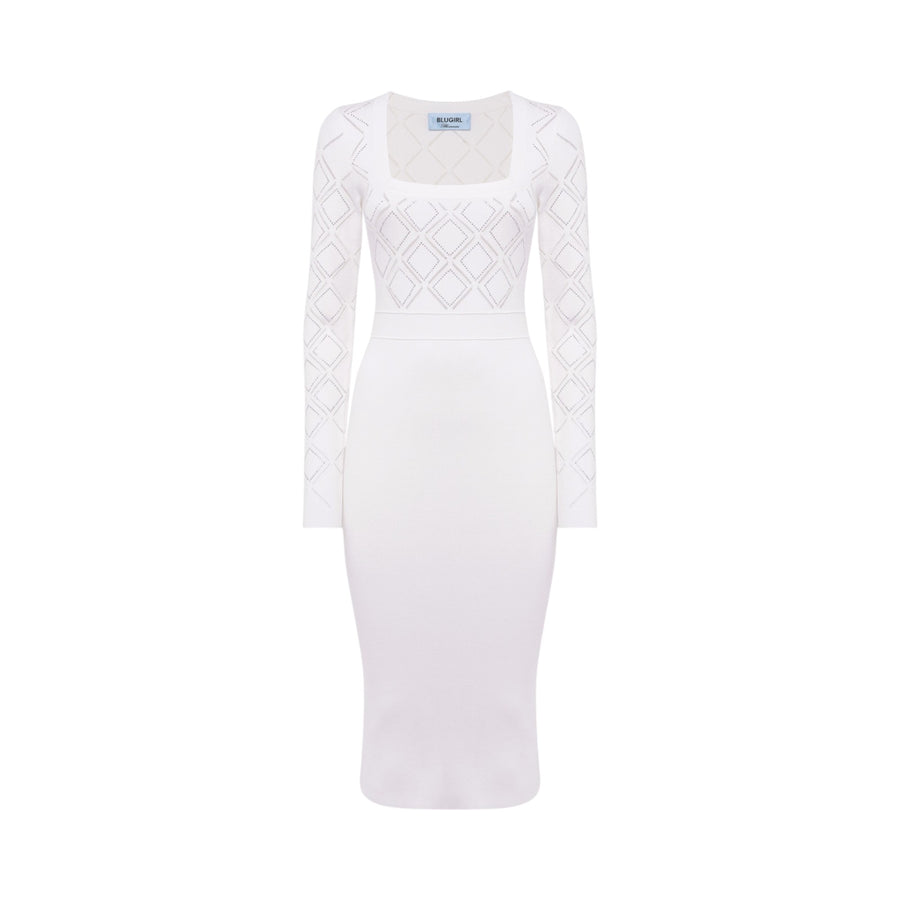 Abito donna in maglia a tubino con strass