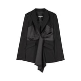 Blazer donna con drappeggio