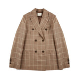 Giacca donna doppiopetto regular fit in flanella