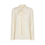 Camicia donna wide fit in crepe de chine e seta e acetato