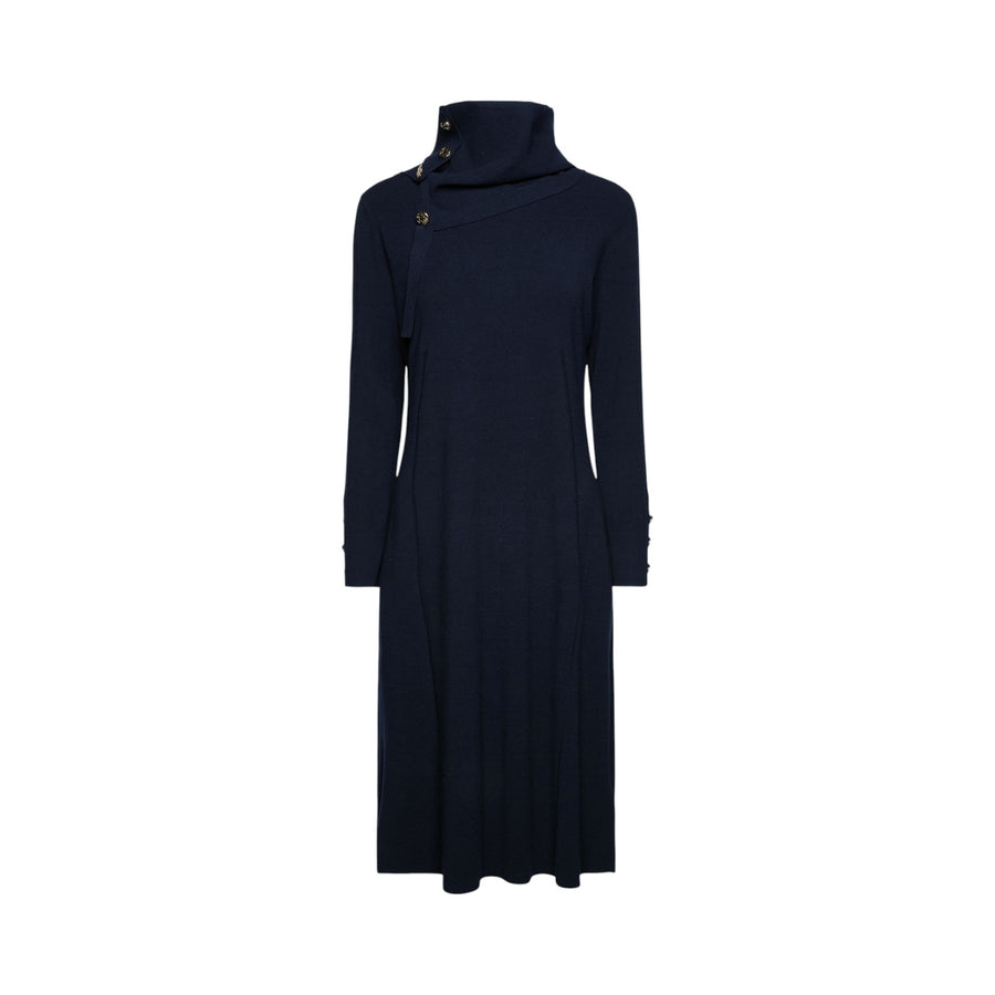 Abito donna in tricot con bottoni