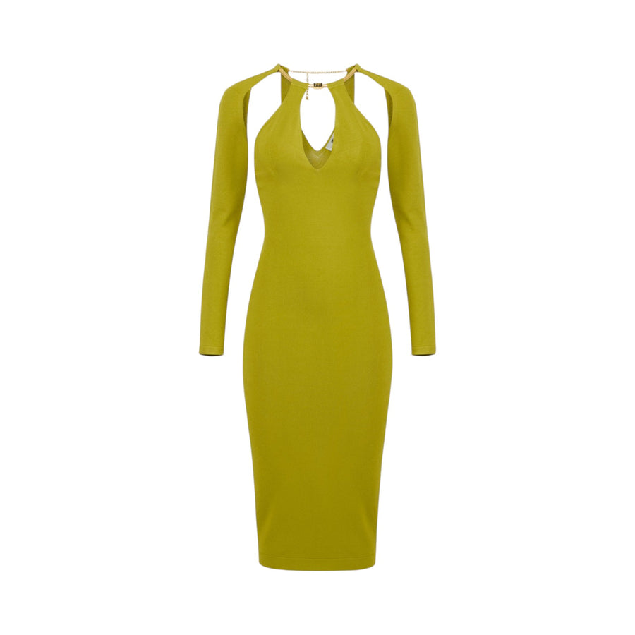 Abito donna in maglia con snake gioiello