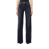 Jeans donna straight fit con cintura