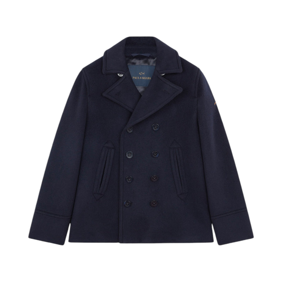 Peacoat uomo in Re-Wool