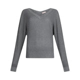 Maglia donna con scollo a V