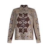 Camicia donna in twill stampato