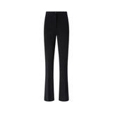 Pantaloni donna flared in punto stoffa