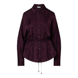 Camicia donna in raso jacquard
