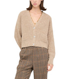 Cardigan donna con bottoni gioiello