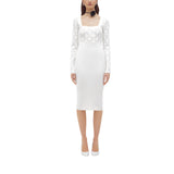 Abito donna in maglia a tubino con strass