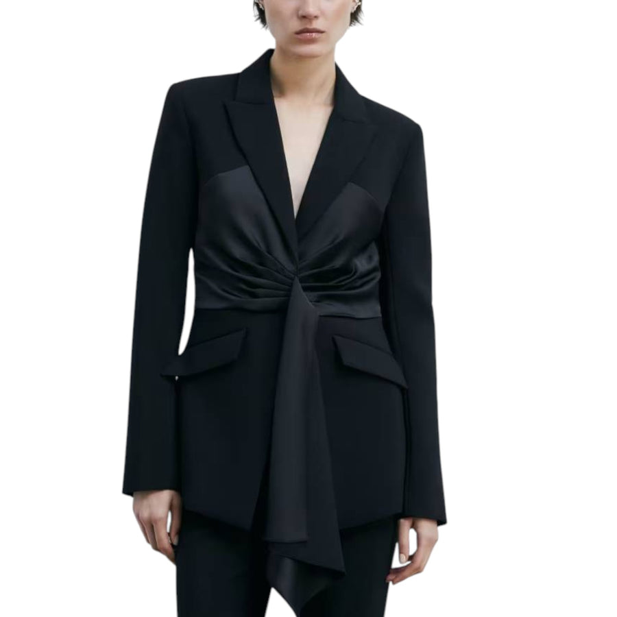 Blazer donna con drappeggio