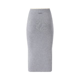 Gonna donna a tubino in maglia